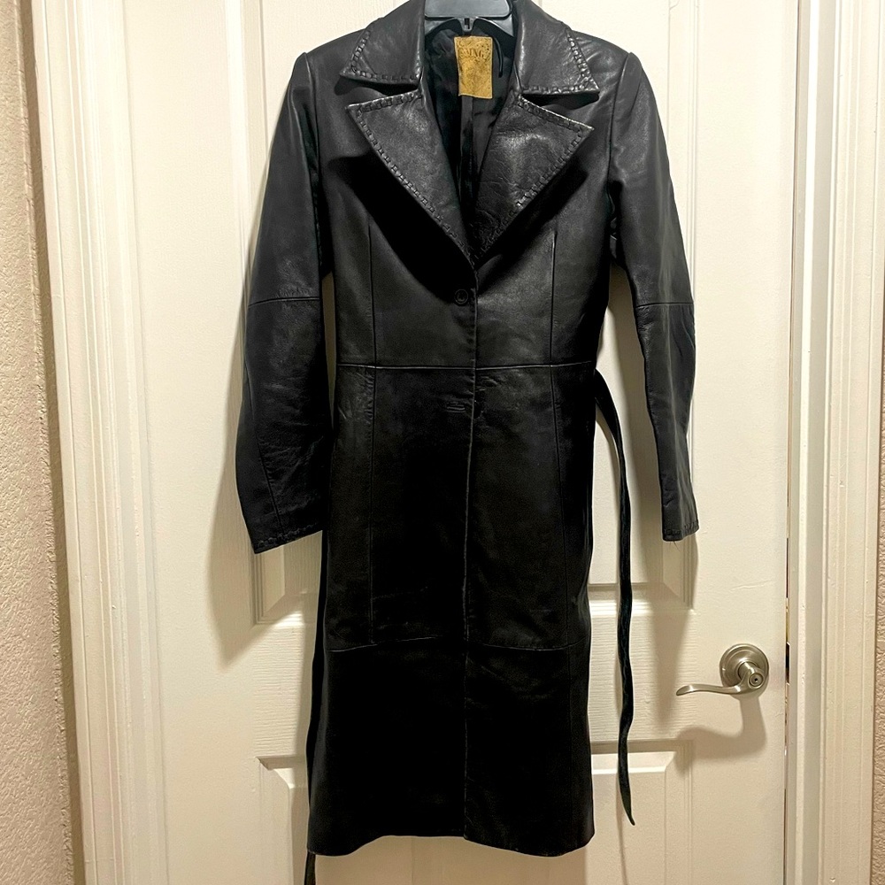 Classic Leather Coat
